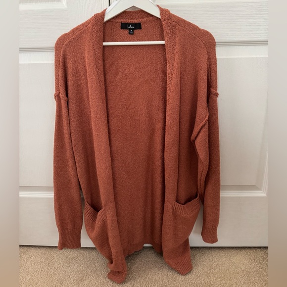 Lulus Rusty Rose Knit Cardigan - Picture 2 of 5